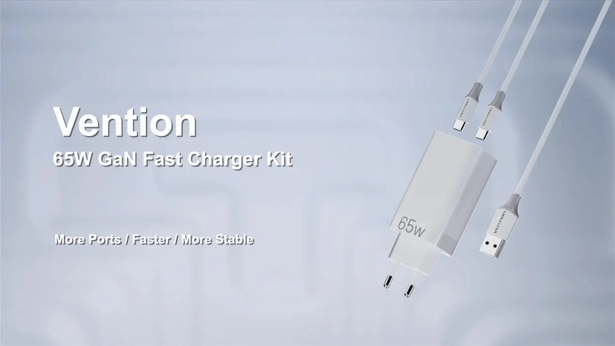 Fast Charge Top Technology, Vention 65W GaN Charger - Vention
