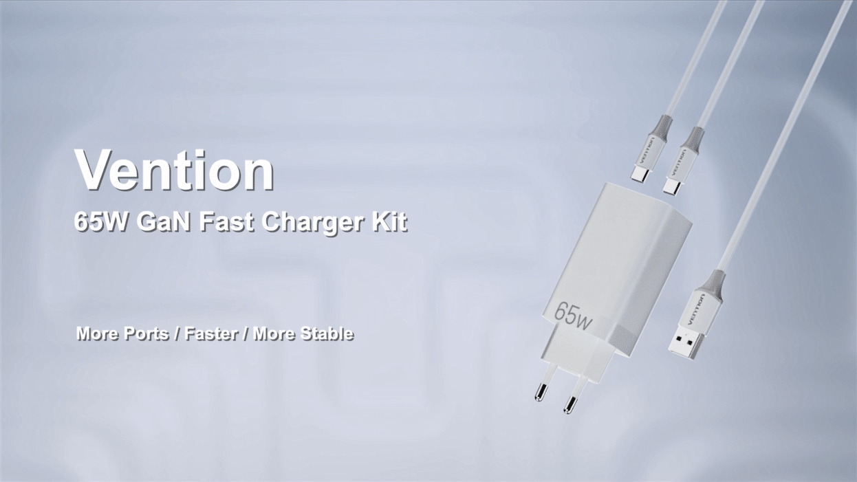 Fast Charge Top Technology, Vention 65W GaN Charger - Vention