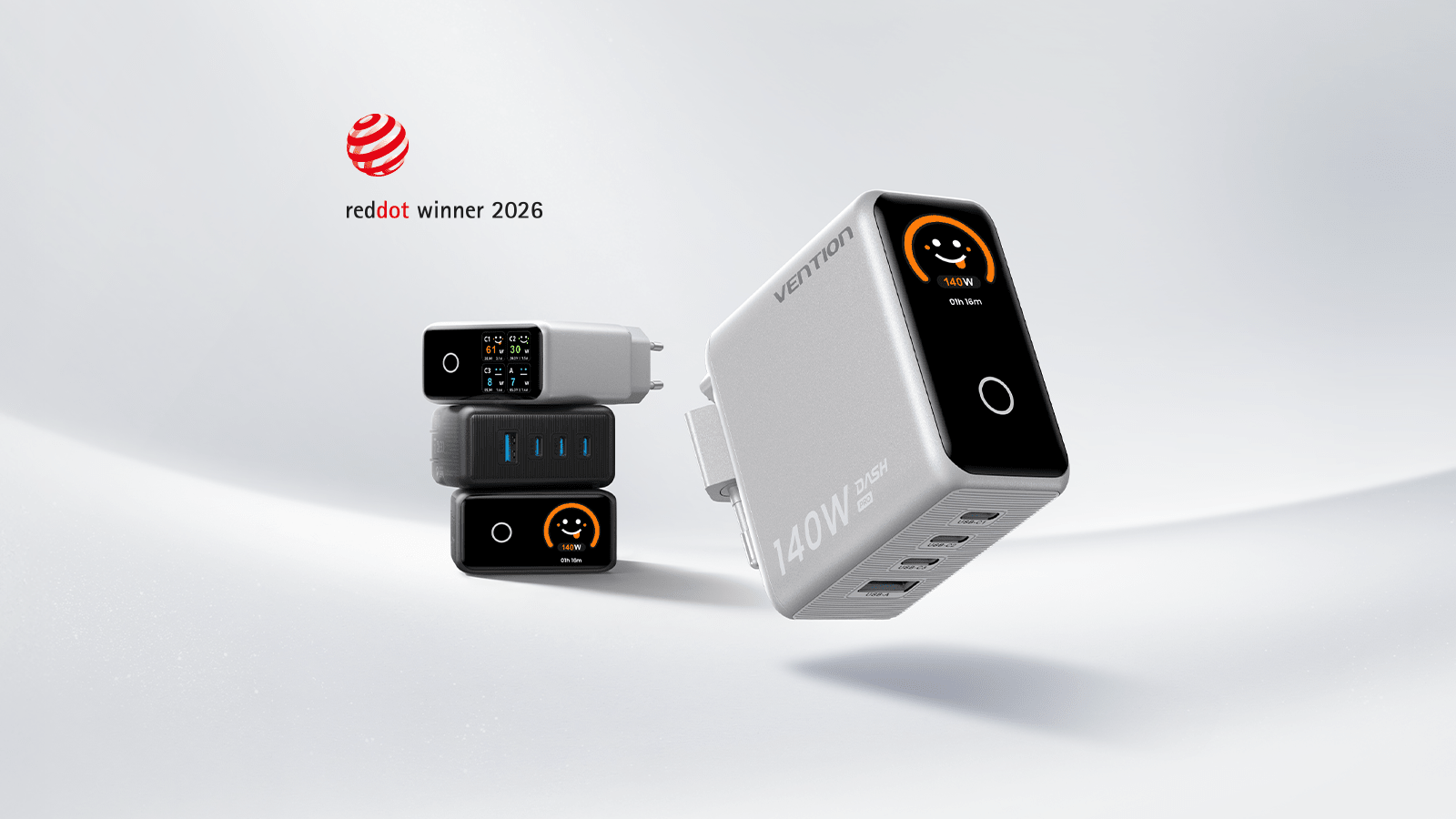 Vention Launches DASH PRO, a Pro Charger that Brings an All-You-Can-See Charging Exprience - Vention