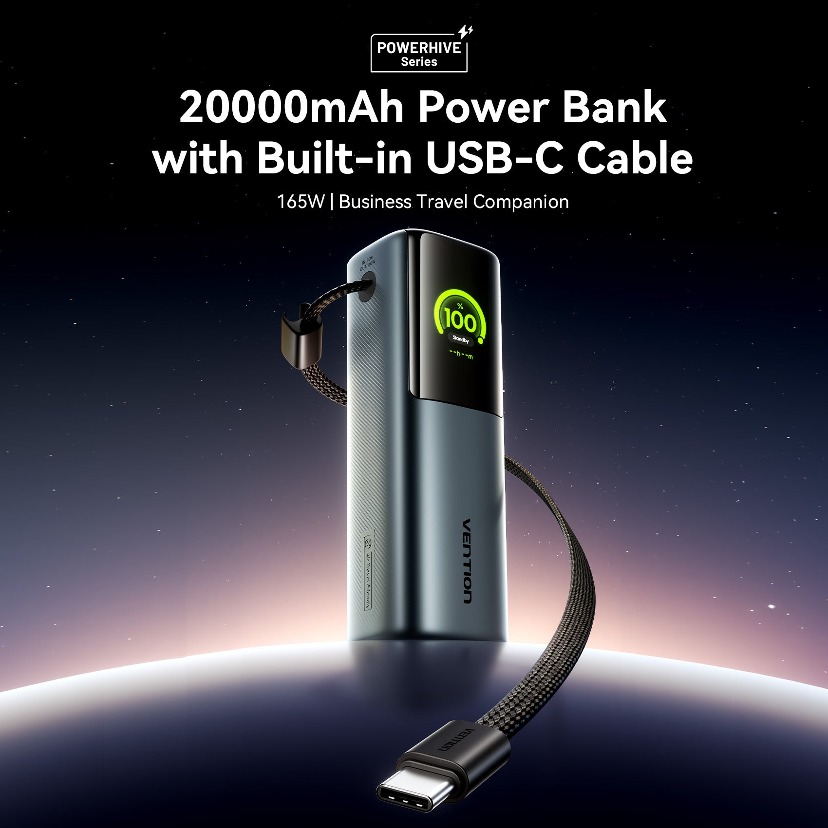 Vention 20000mAh Power Bank 100W