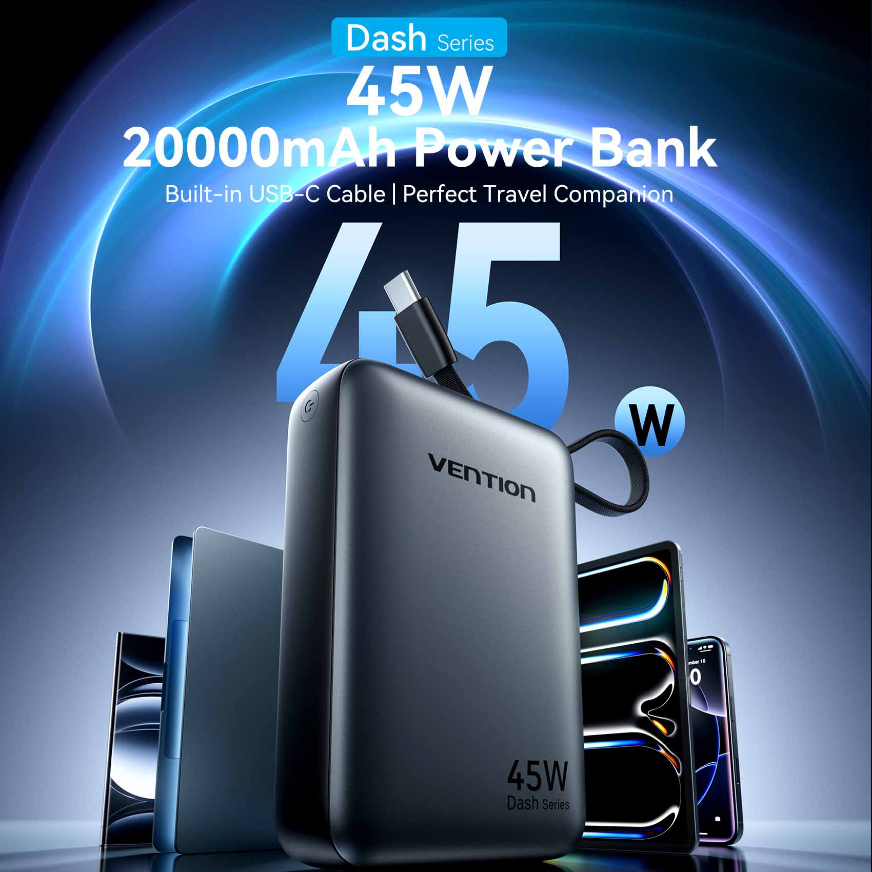 Vention 20000mAh Power Bank 45W - Vention