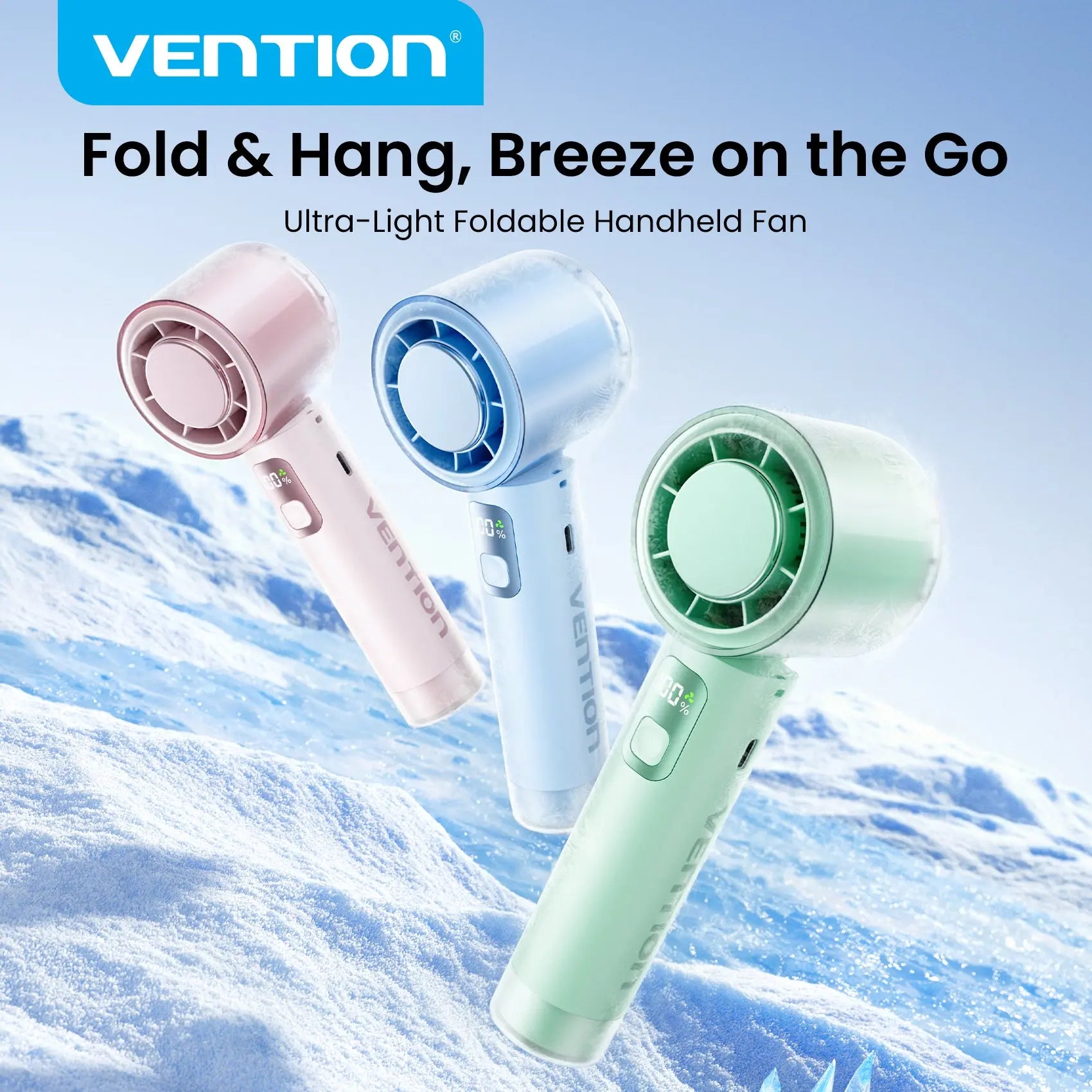 Vention Ultra-Light Foldable Handheld Fan - Vention