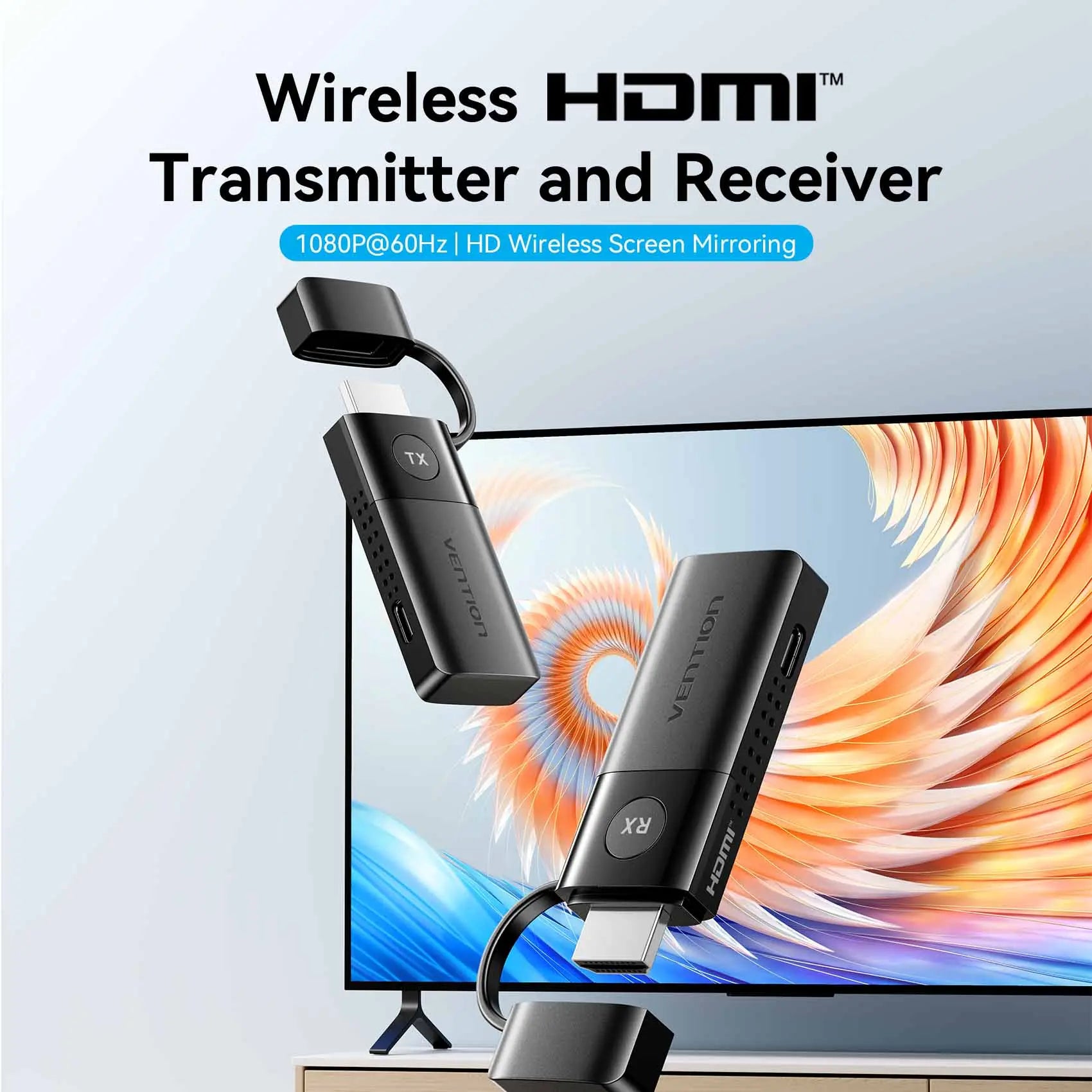 Vention Wireless HDMI™ Transmitter and Receiver - Vention