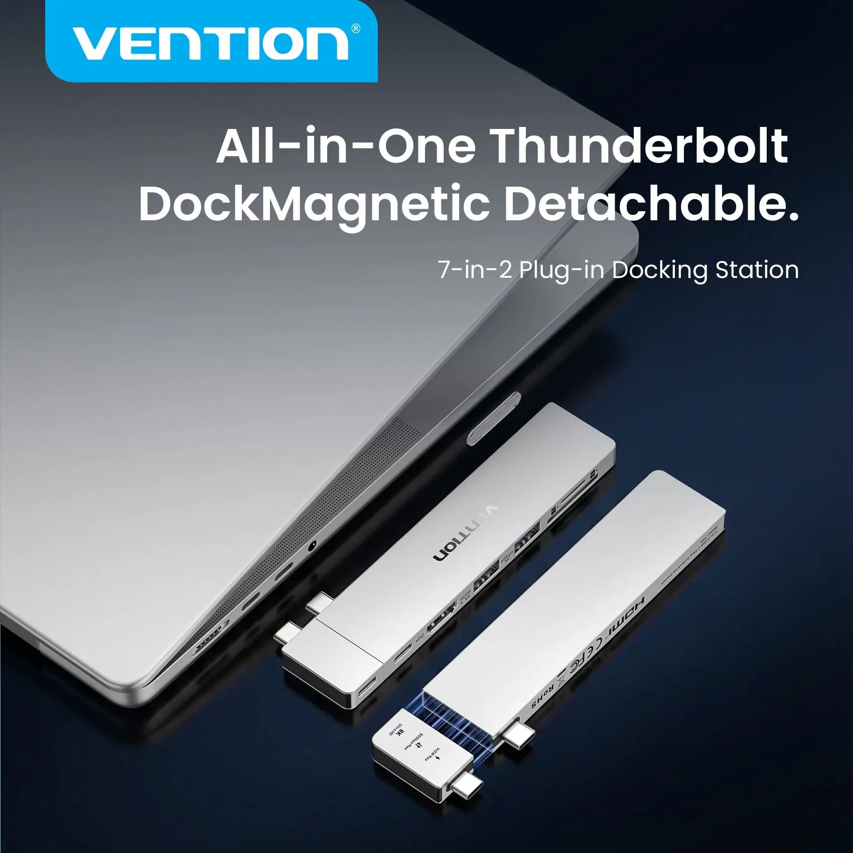 7-in-2 Plug-in Docking Station - Vention
