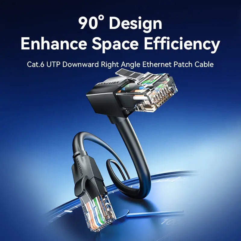 Vention Cat6 UTP Right Angle Ethernet Patch Cable - Vention
