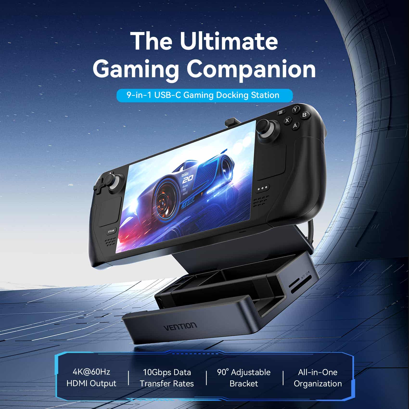 Vention 9-in-1 USB-C Gaming Docking Station
