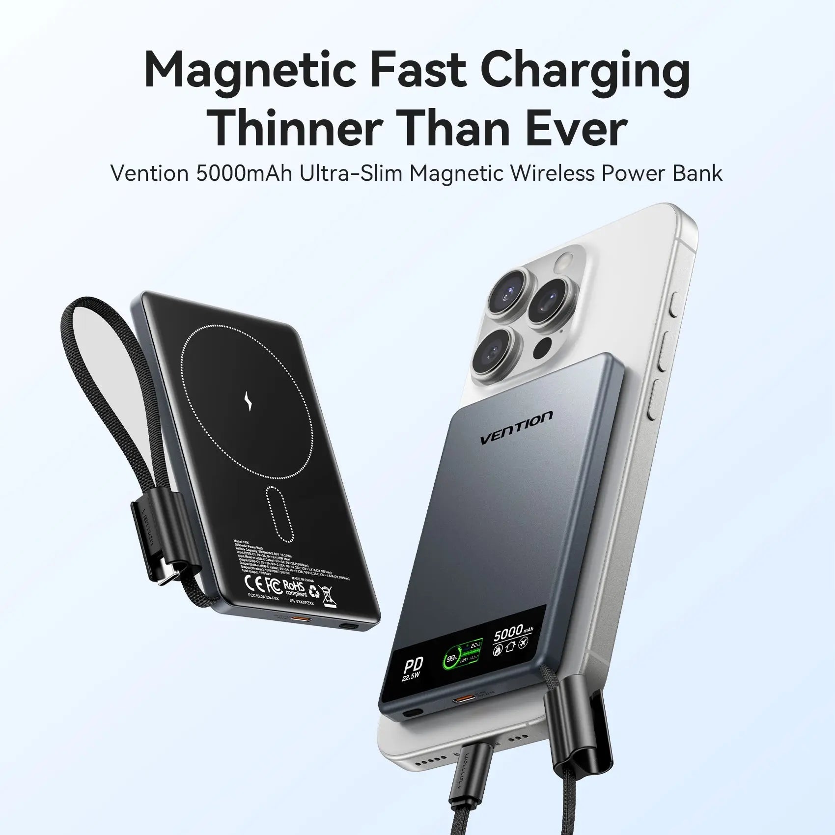 Vention 5000mAh Magnetic Wireless - Vention