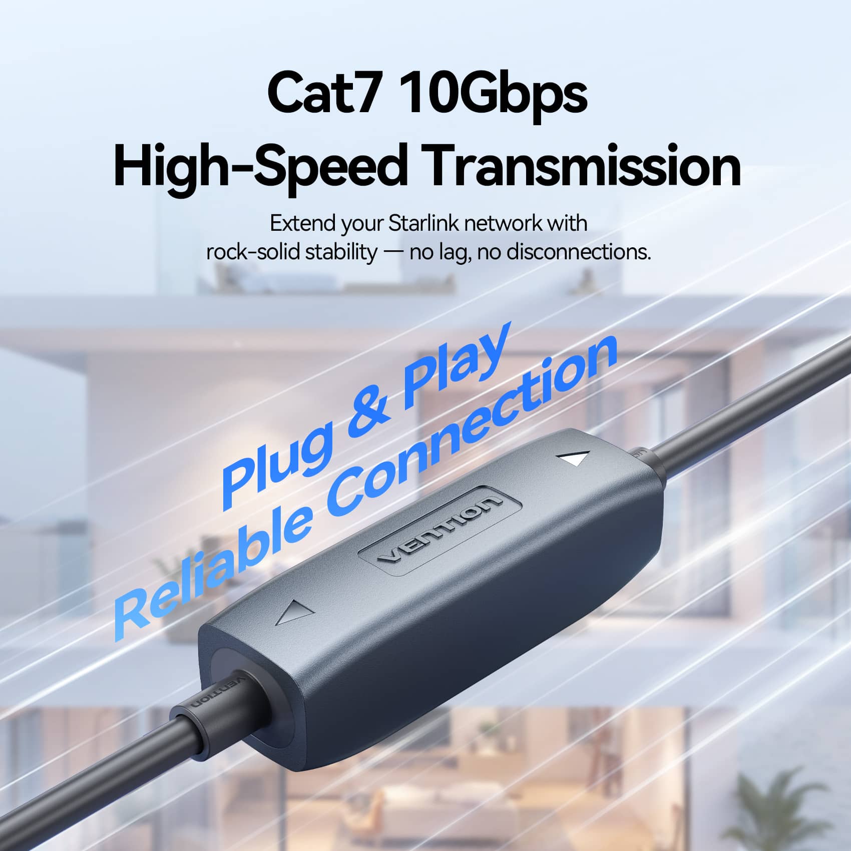 <tc>Vention</tc> Acoplador en línea blindado Cat7 Starlink