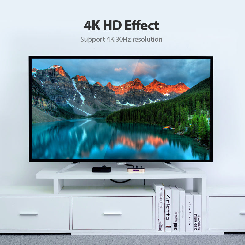 Vention 1 In 2 Out HDMI Splitter 4K@30Hz Gold Aluminum Alloy Type