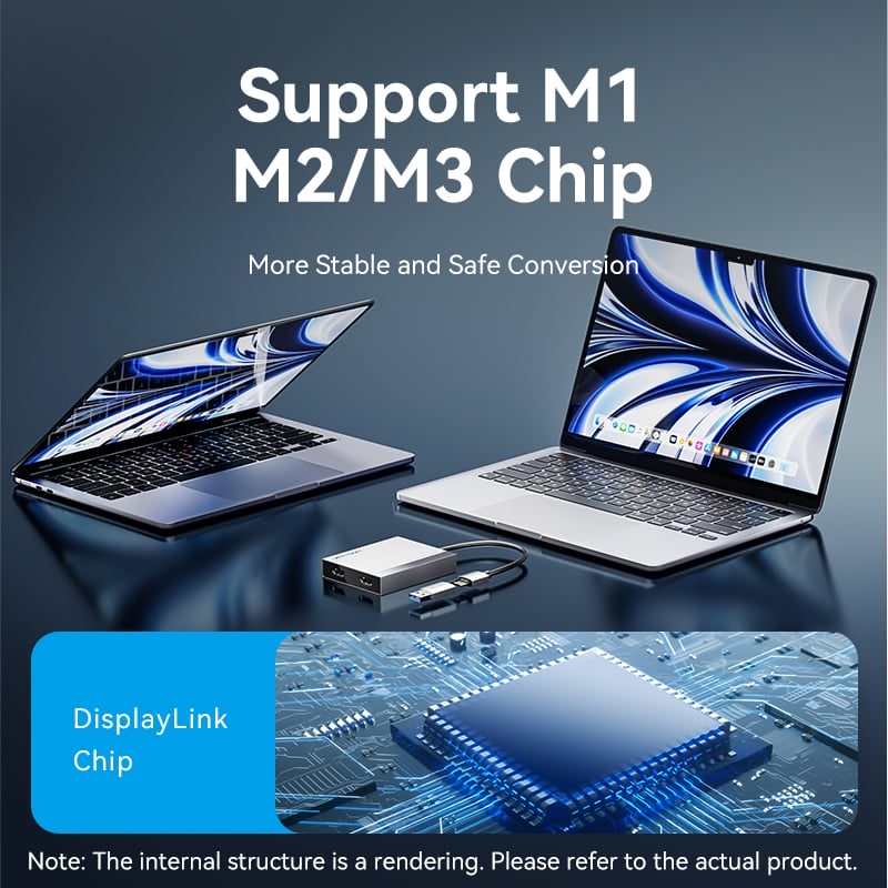 <tc>Vention</tc> Адаптер USB-Dual HDMI MST
