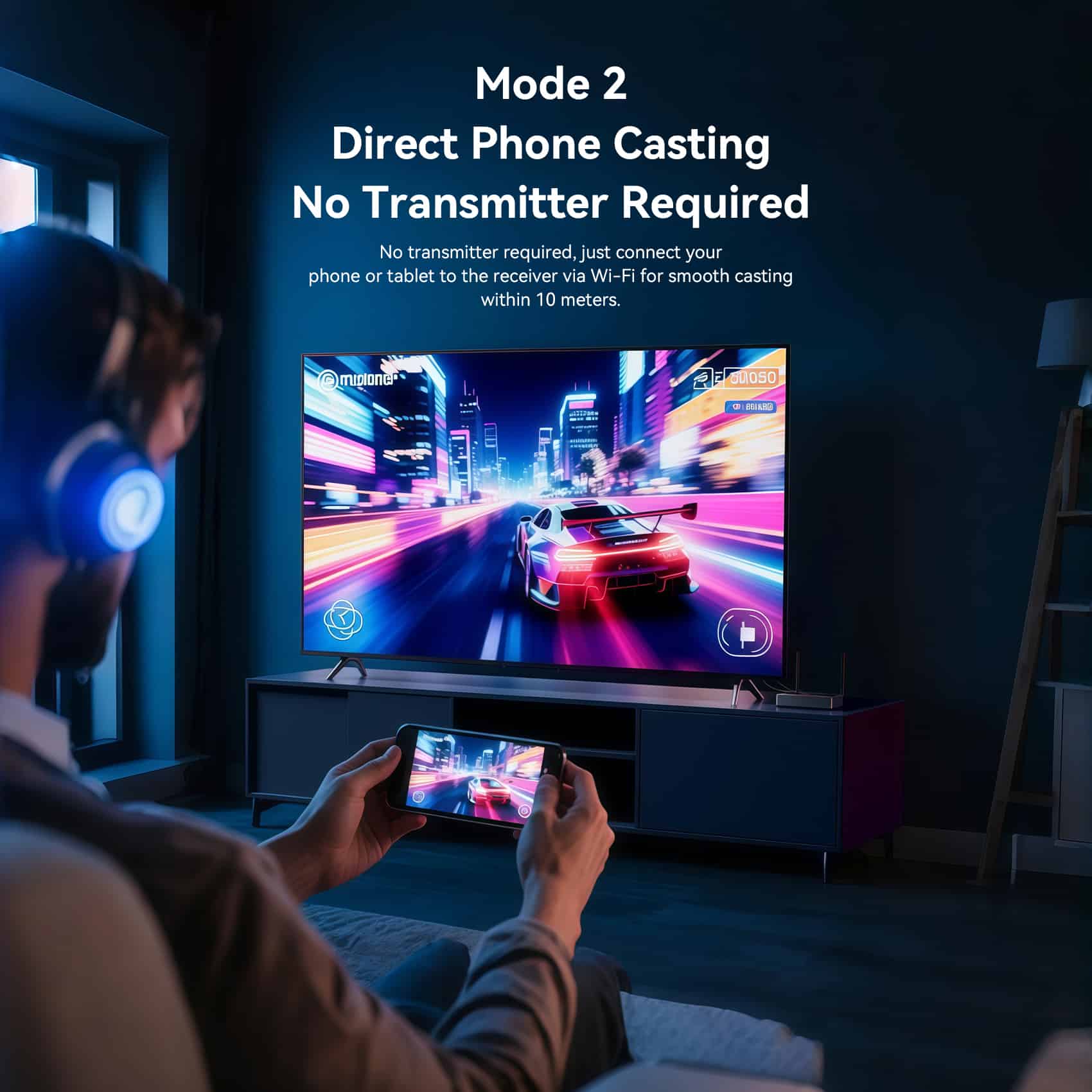 Vention Enterprise-Grade Wireless HDMI™ Transmitter and Receiver - Vention