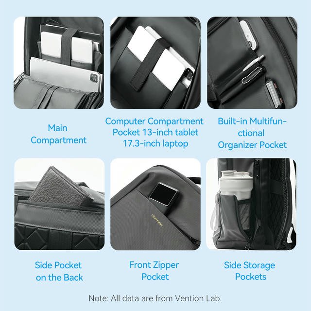 Vention 17.3 Inch Water-Repellent Laptop Backpack - Vention