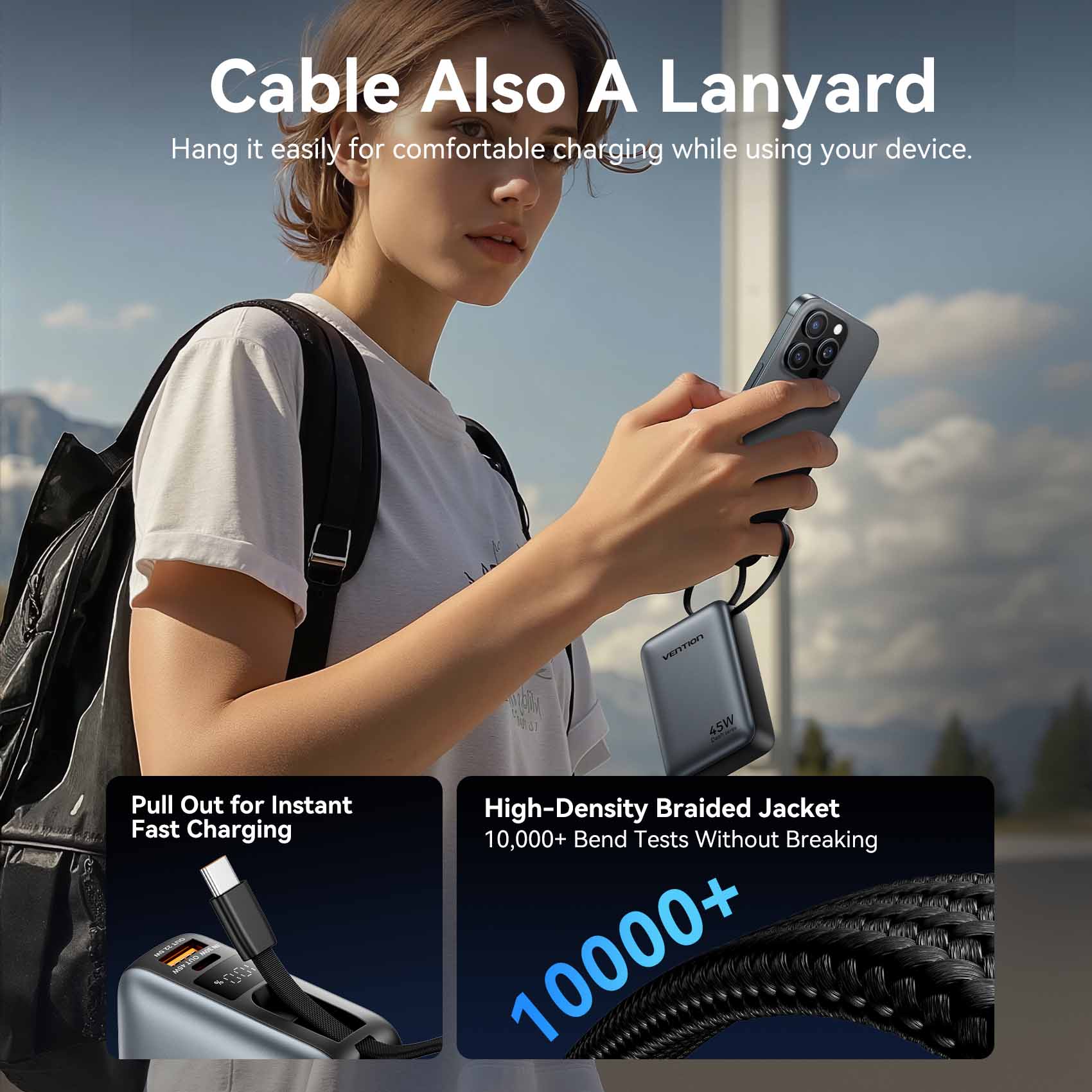 Vention 20000mAh Power Bank 45W