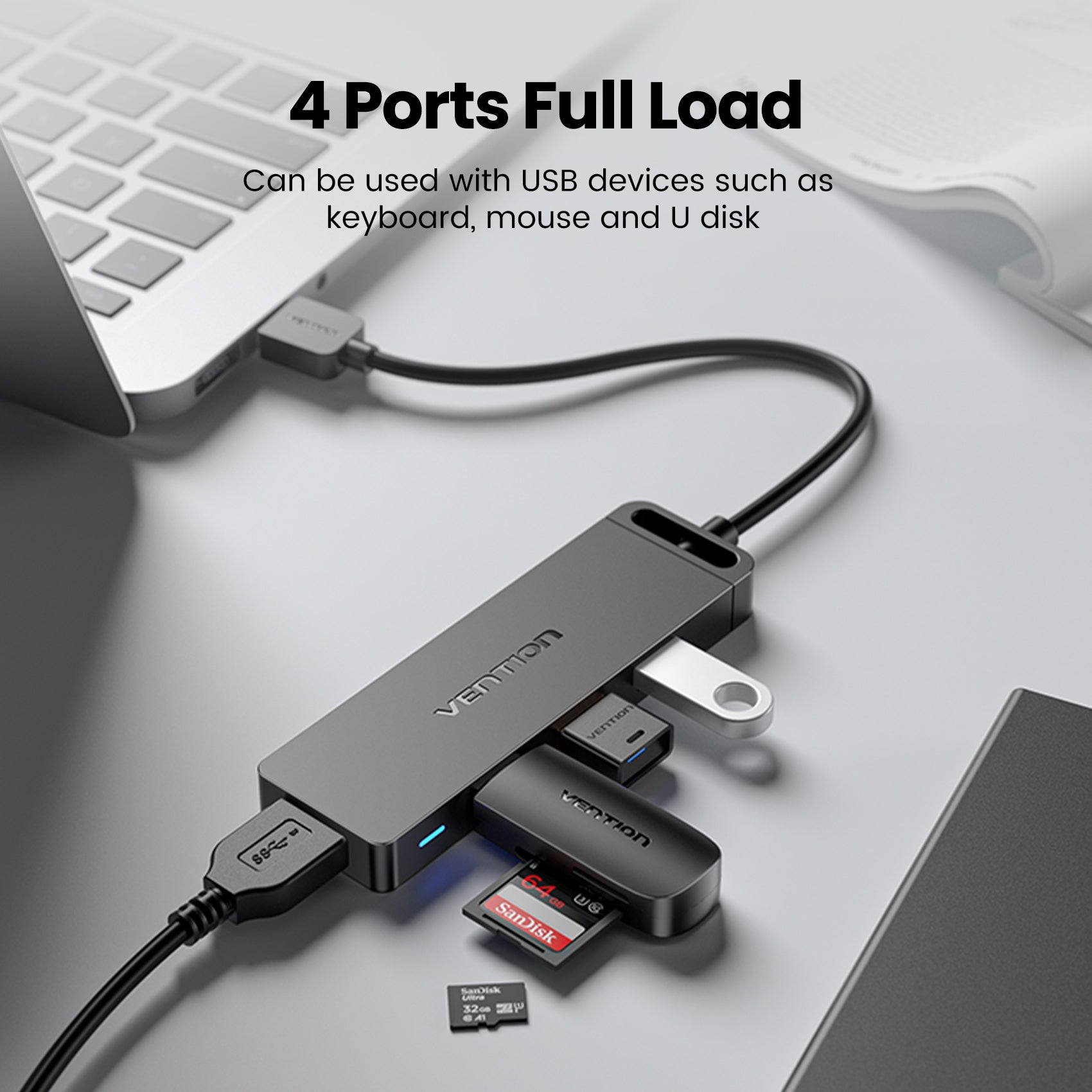 Vention 5-in-1 USB 3.0 Hub