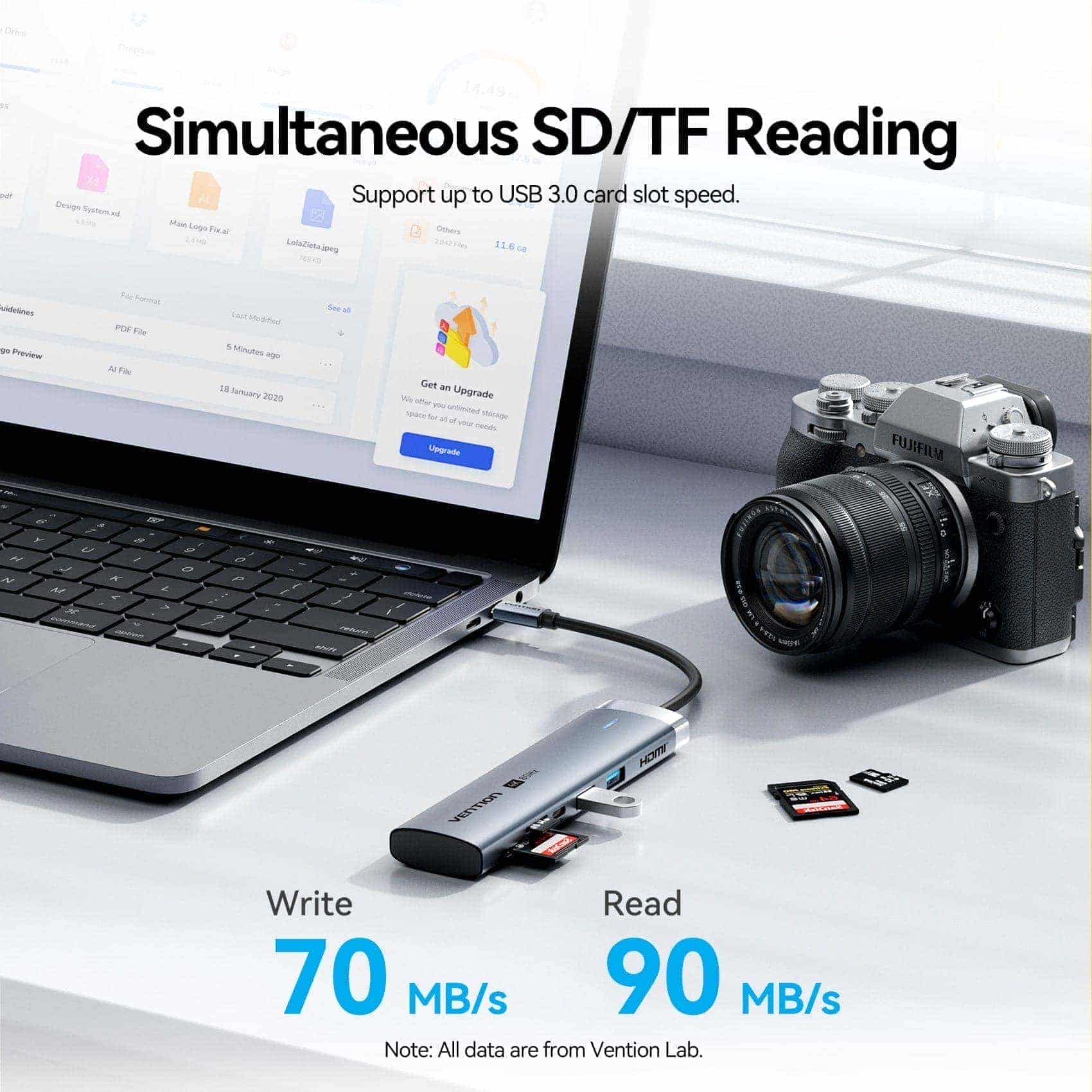 Vention 7'si 1 arada USB-C Bağlantı İstasyonu