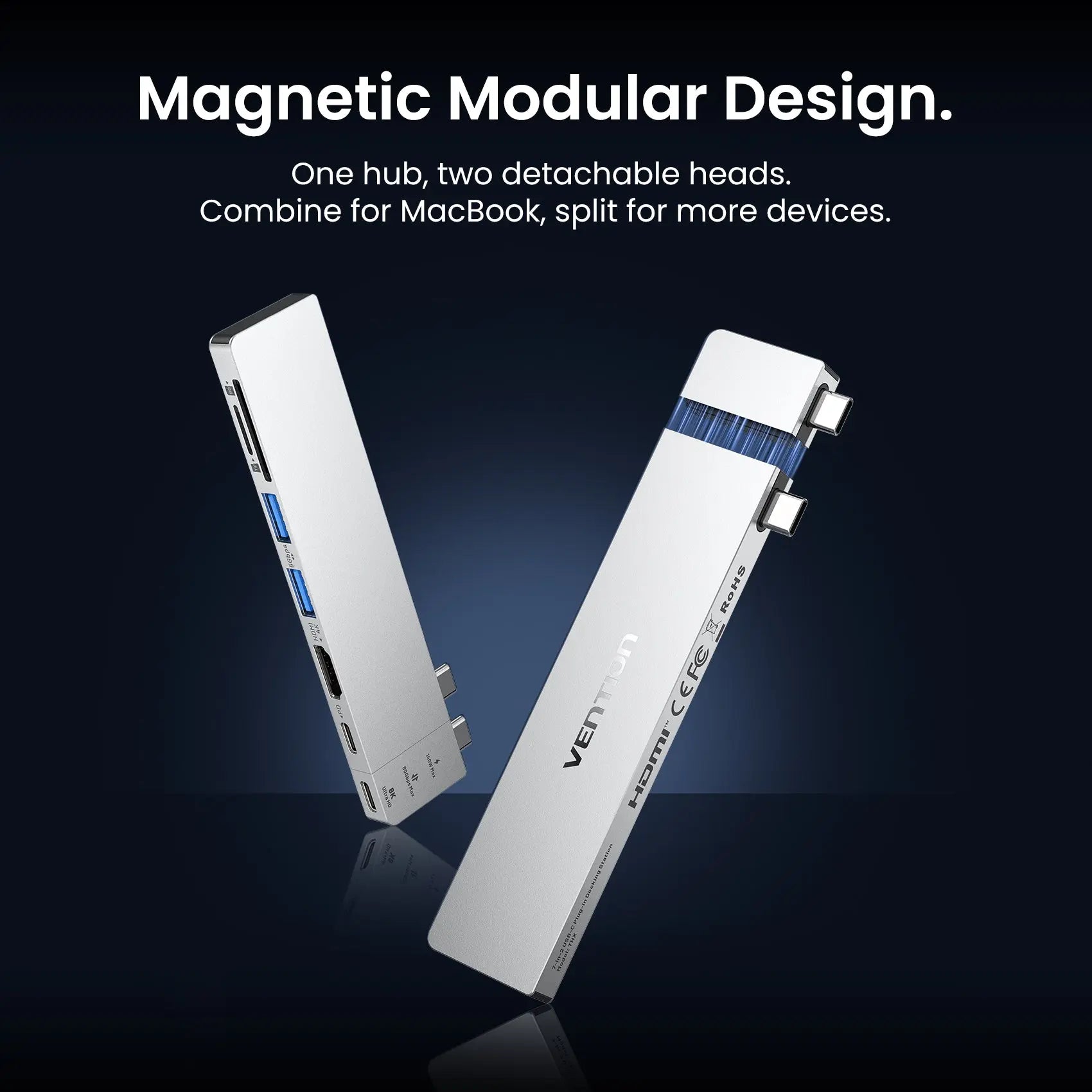 7-in-2 Plug-in Docking Station - Vention