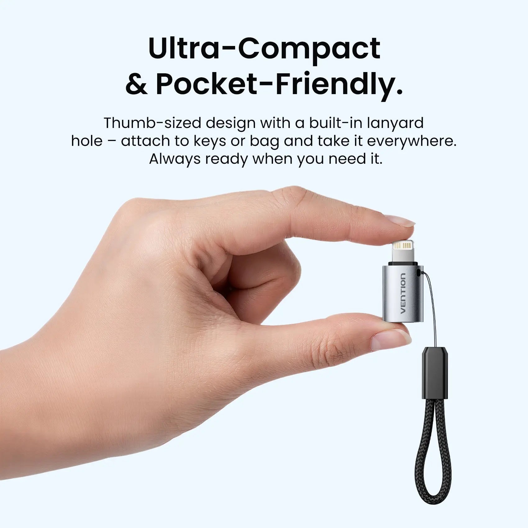 Vention USB-C Female to Lightning Male OTG Adapter - Vention