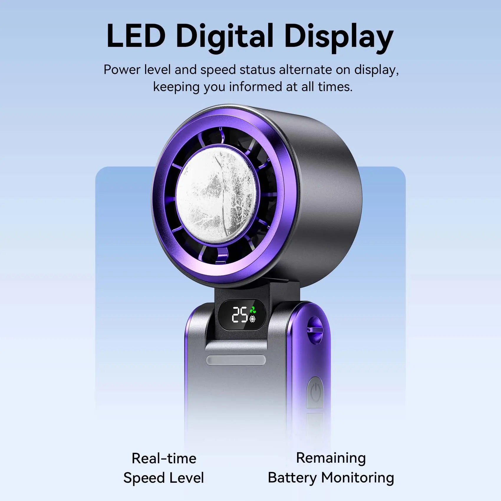 Vention Handheld Foldable High-Speed Cooling Fan - Vention
