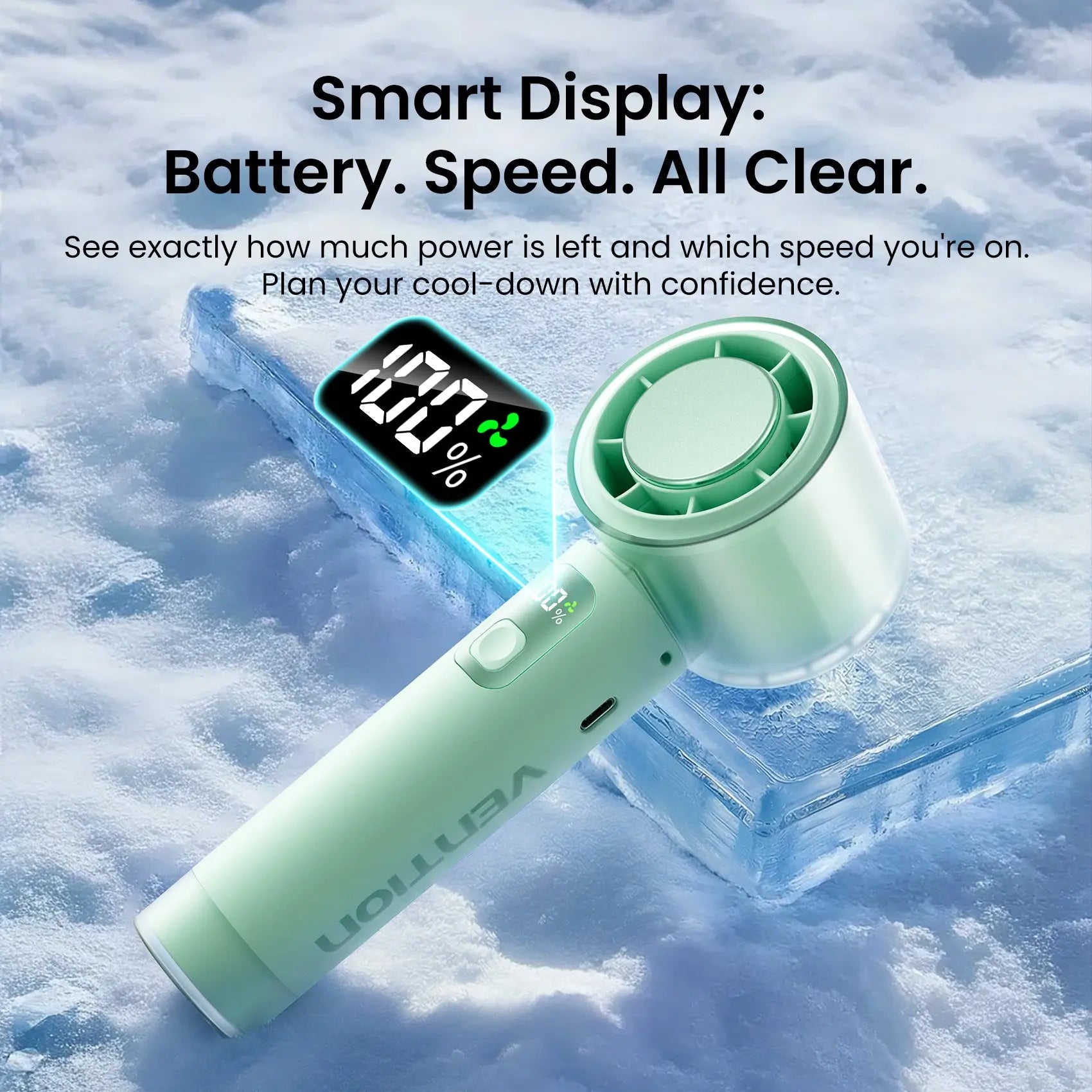Vention Ultra-Light Foldable Handheld Fan - Vention