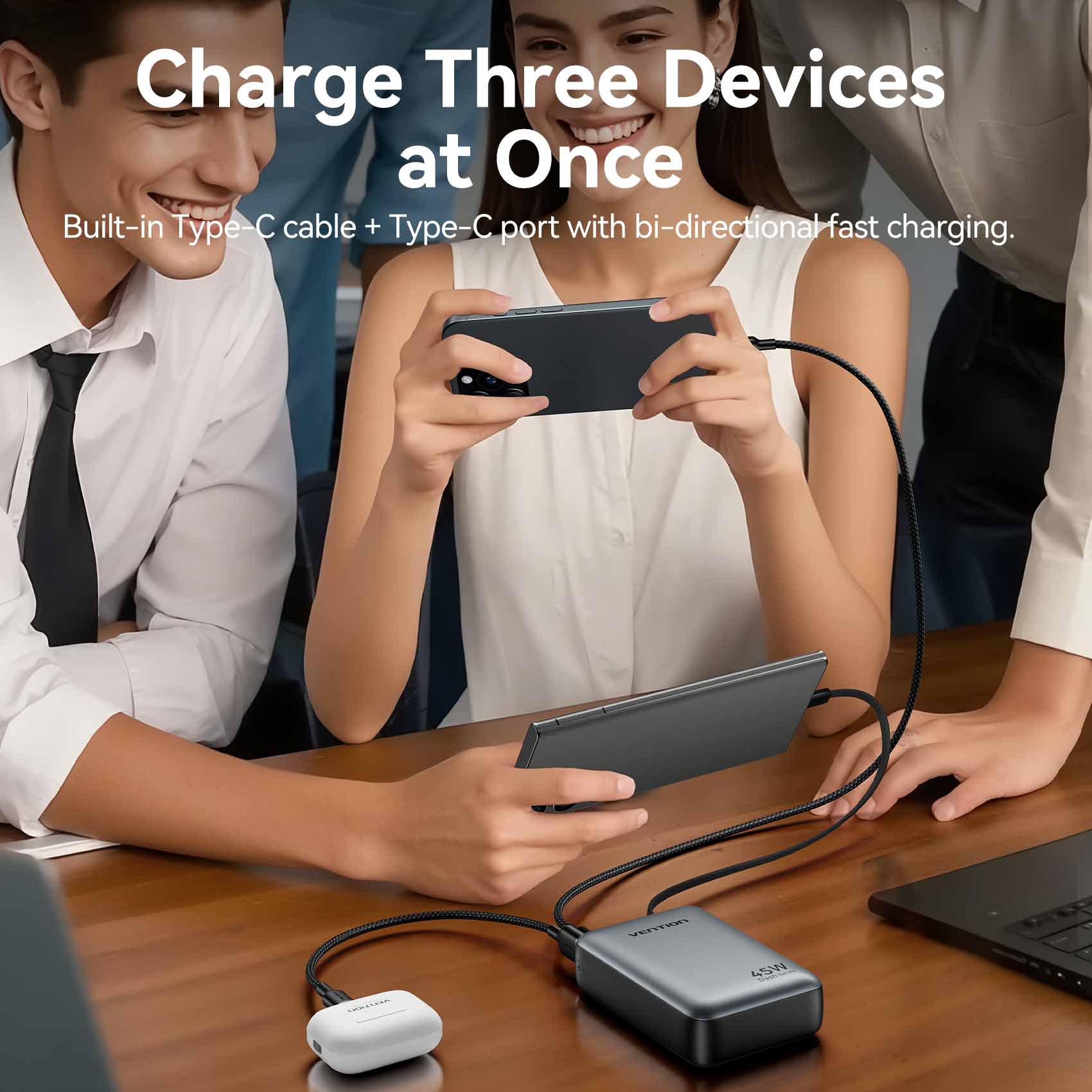 Vention 20000mAh Power Bank 45W