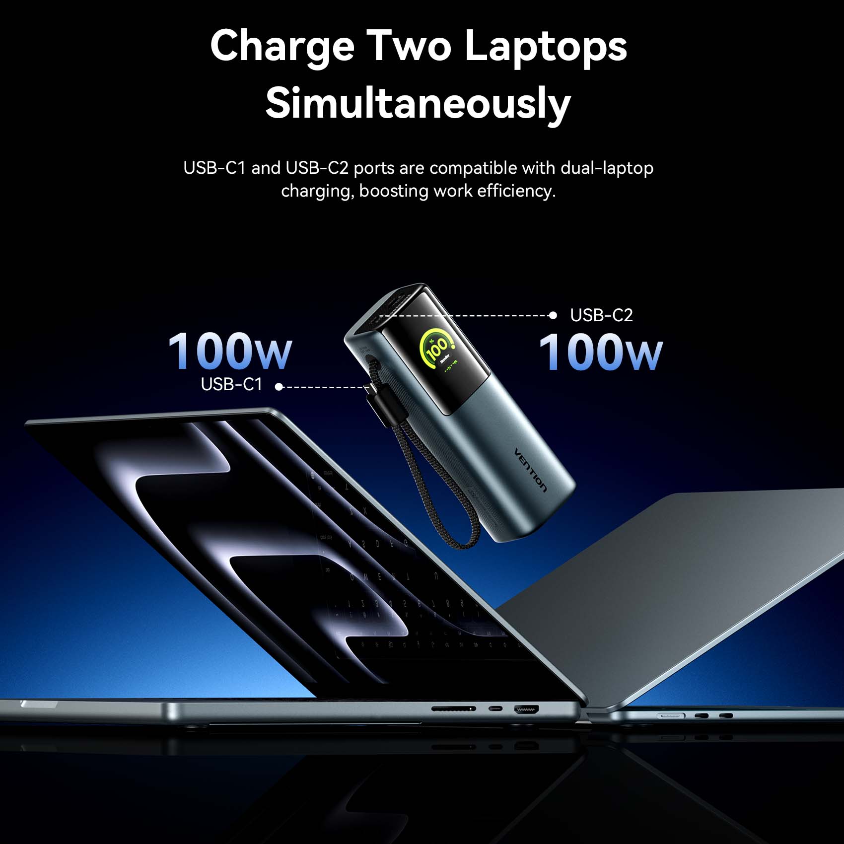 Vention 27000mAh Power Bank 200W