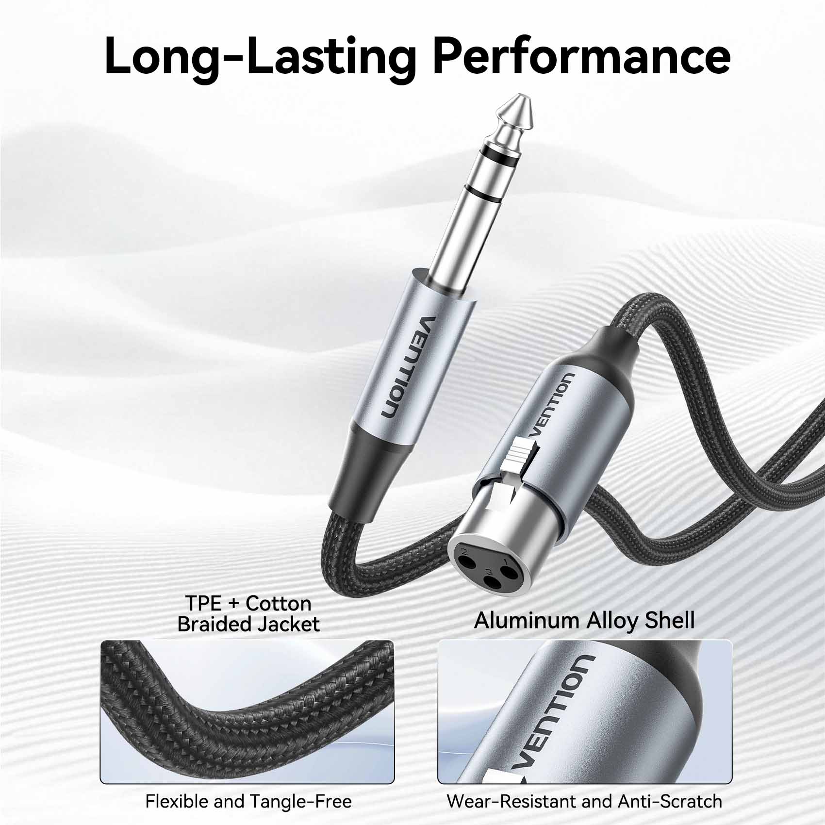 Vention 6.35mm Male to XLR Female Audio Cable - Vention
