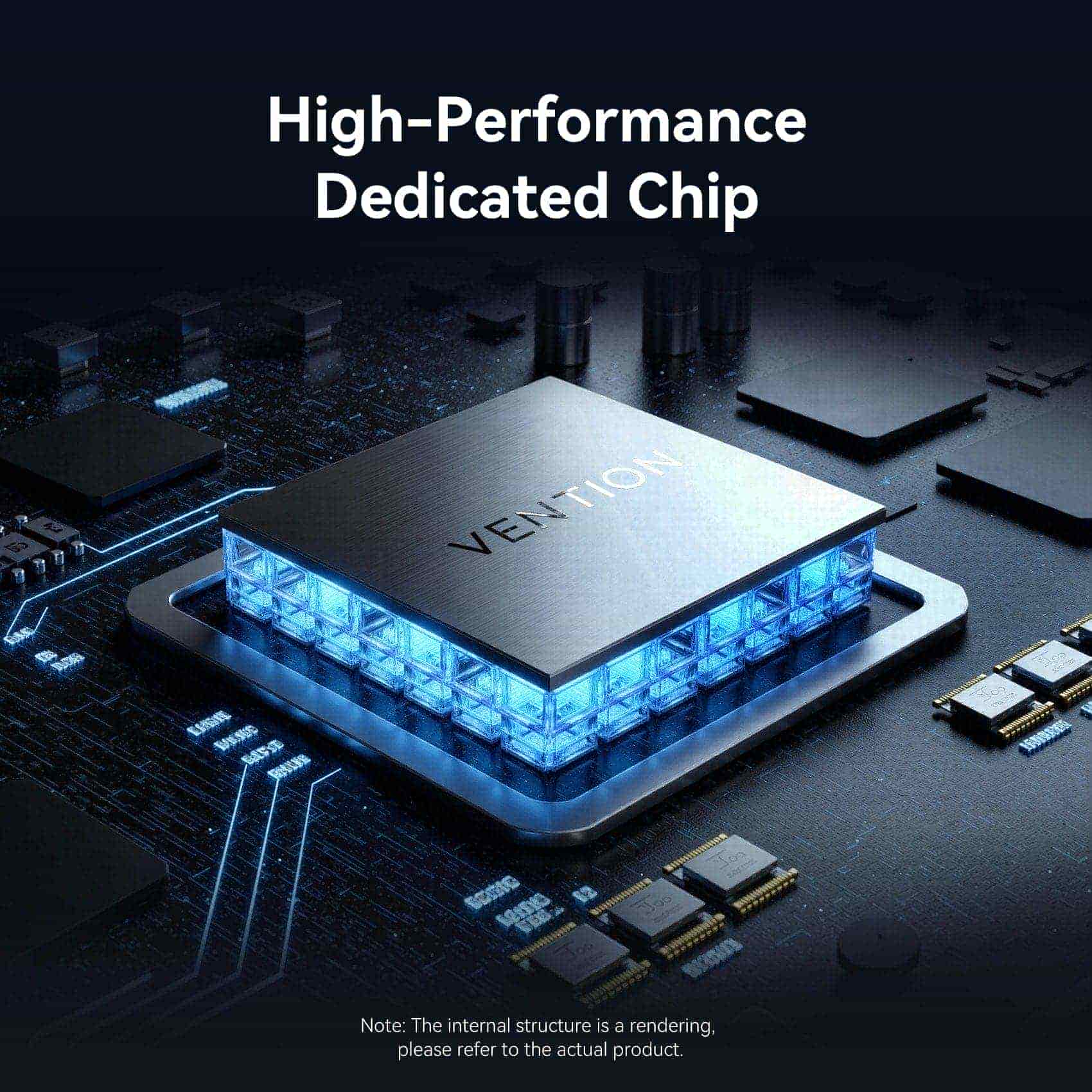 Vention 5'i 1 arada USB-C 8K LED Ekranlı Bağlantı İstasyonu