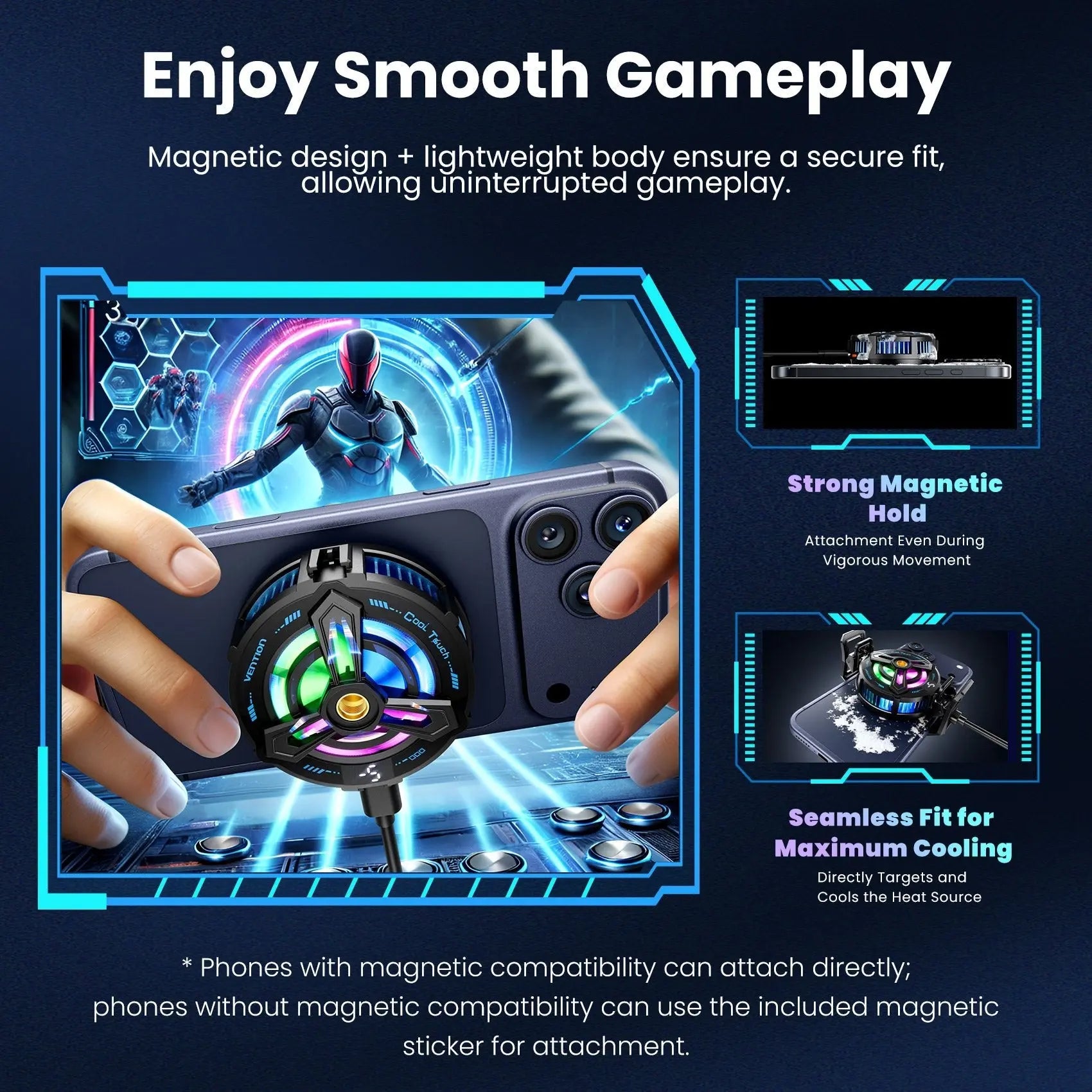 Vention Magnetic Phone Cooler - Vention