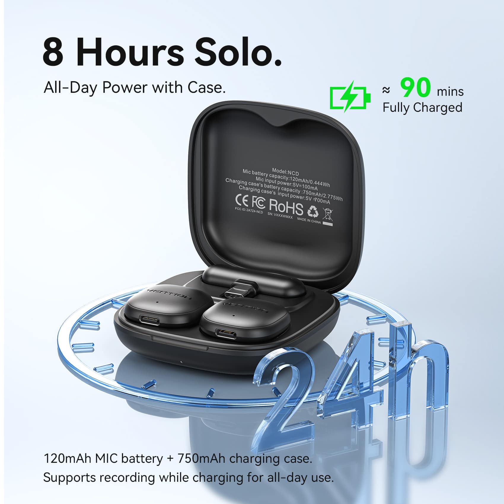 Vention Wireless Clip-On Microphone