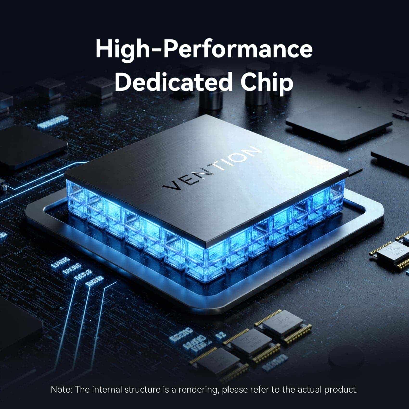 Vention LED Ekranlı 6'sı 1 arada USB-C 8K Bağlantı İstasyonu