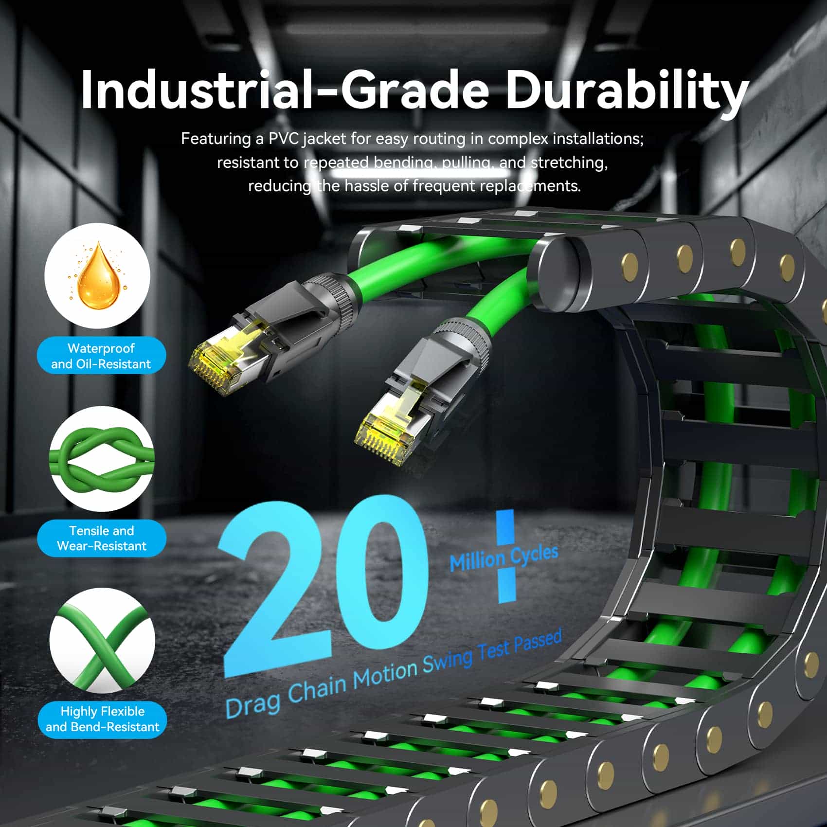 <tc>Vention</tc> Cable de conexión Ethernet SFTP Cat6A
