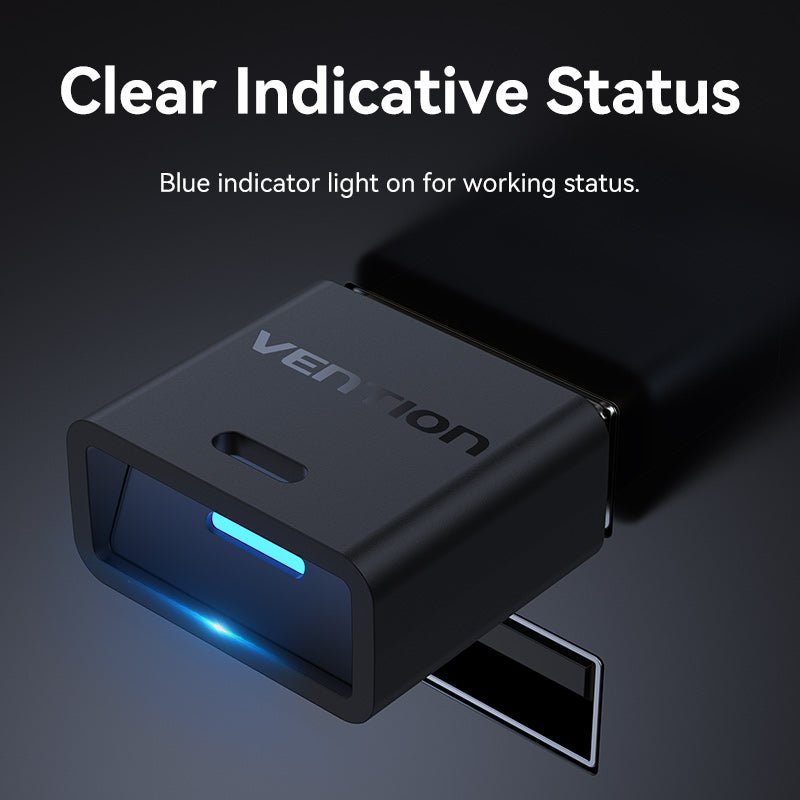 Vention USB Bluetooth 5.3 Adapter Black Mini Type - Vention