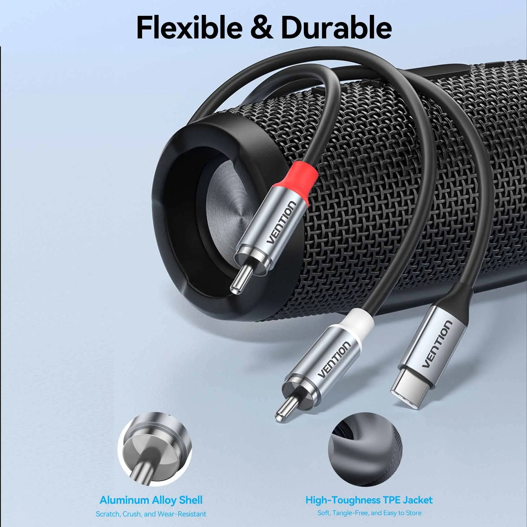 Vention USB-C Male to 2RCA Male Audio Cable - Vention