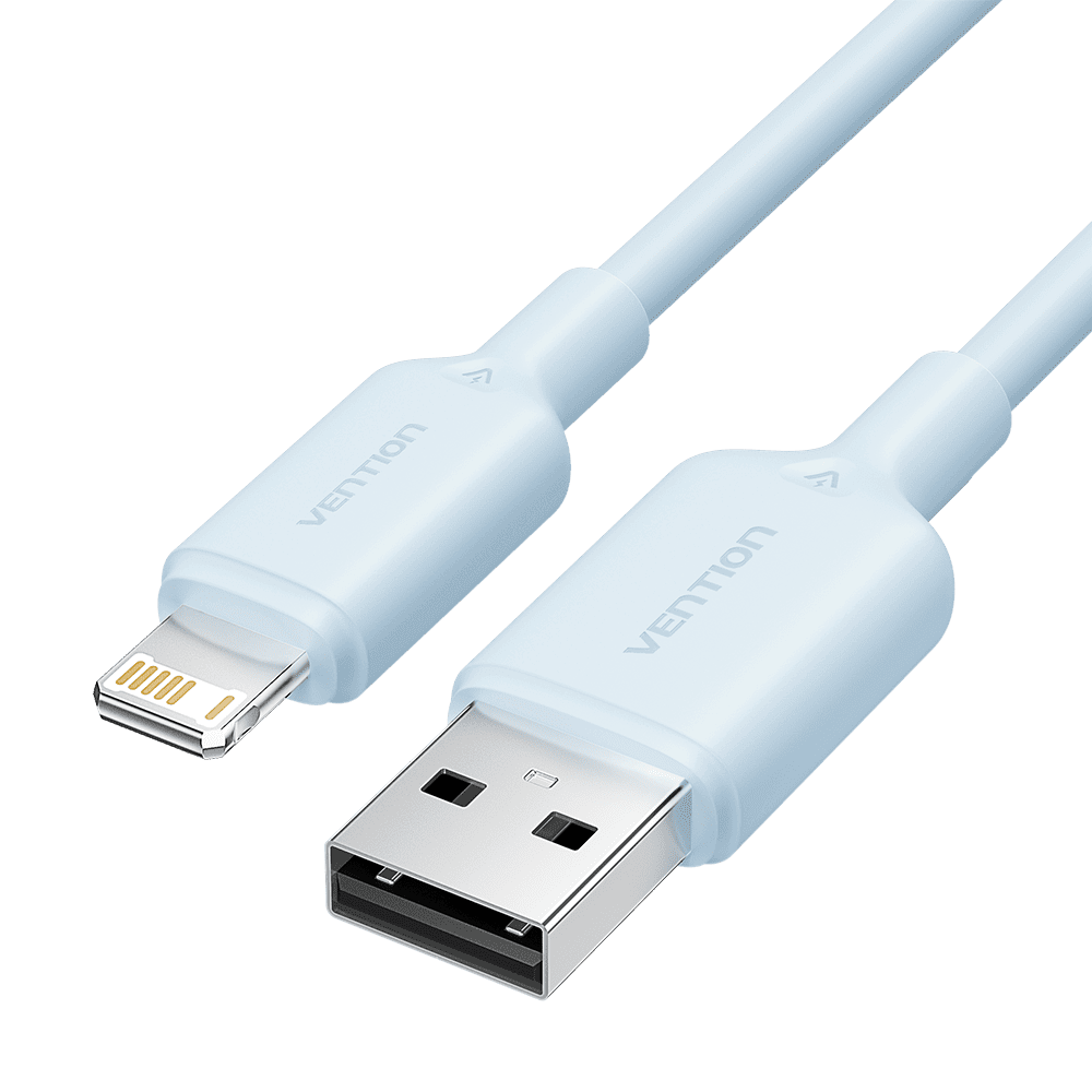 USB 2.0 Type-A Male to Lightning Male 2.4A Cable