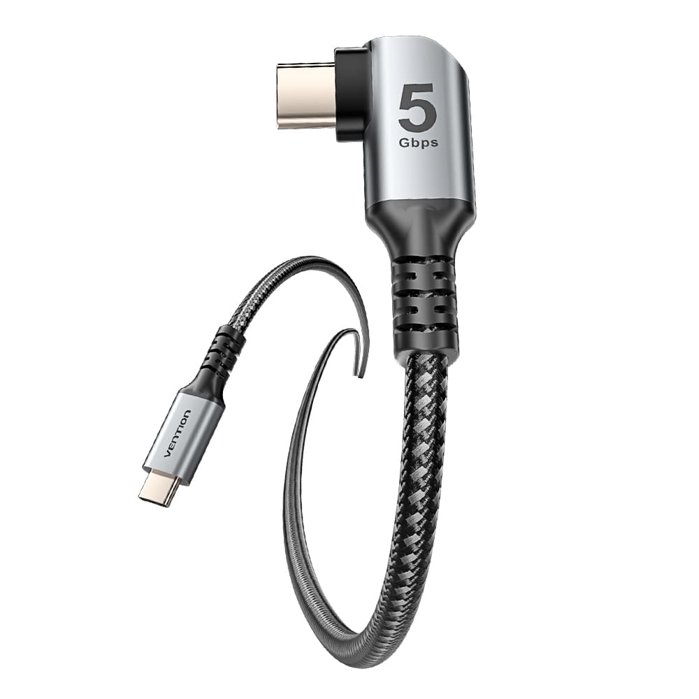 USB 3.0 C Male to C Male Right Angle VR Cable