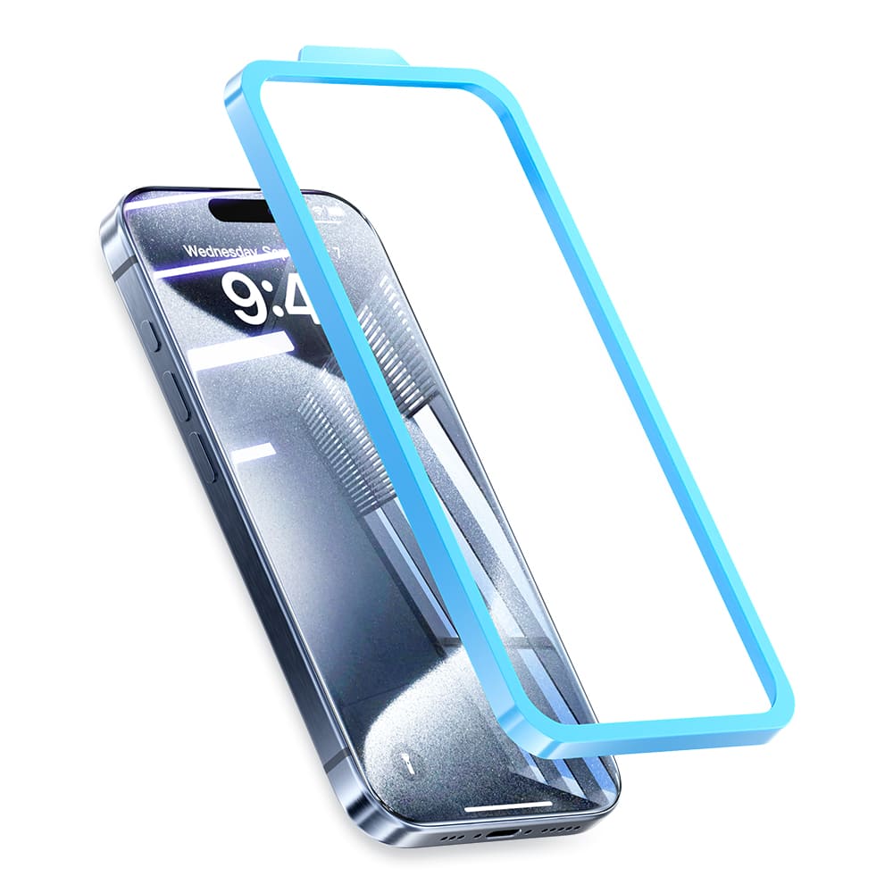 <tc>Vention</tc> HD-Displayschutz aus gehärtetem Glas für iPhone 15 mit einfach zu installierendem Tool