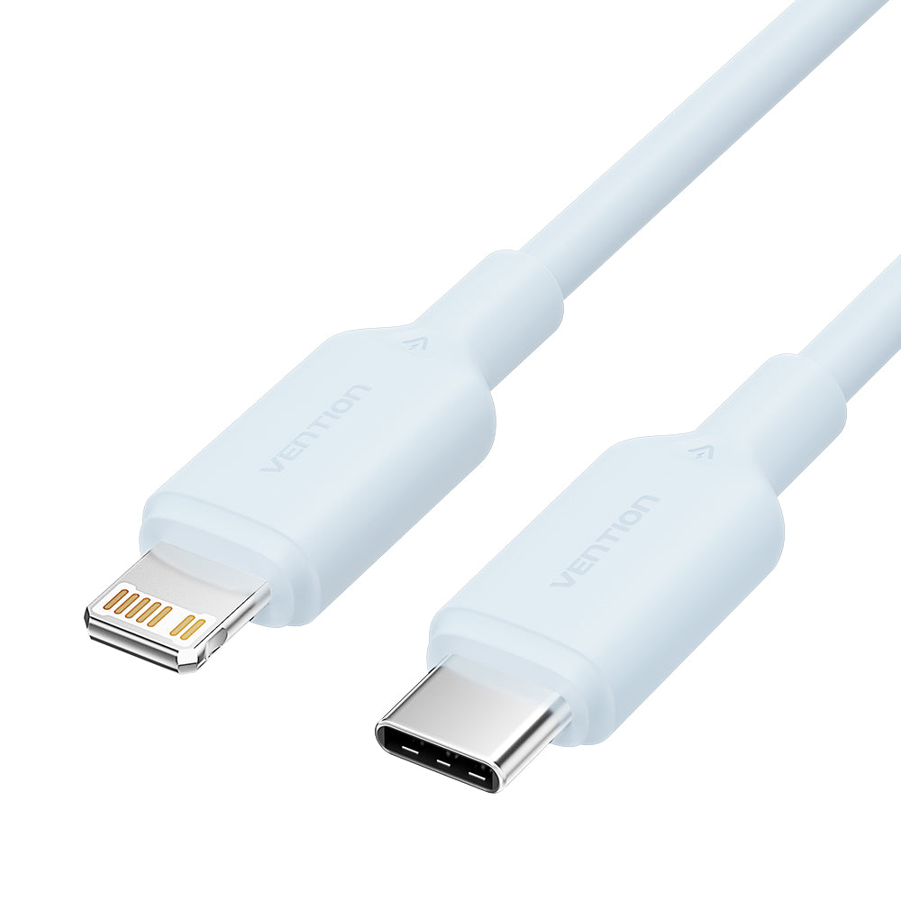 USB 2.0 Type-C Male to Lightning Male 3A Cable