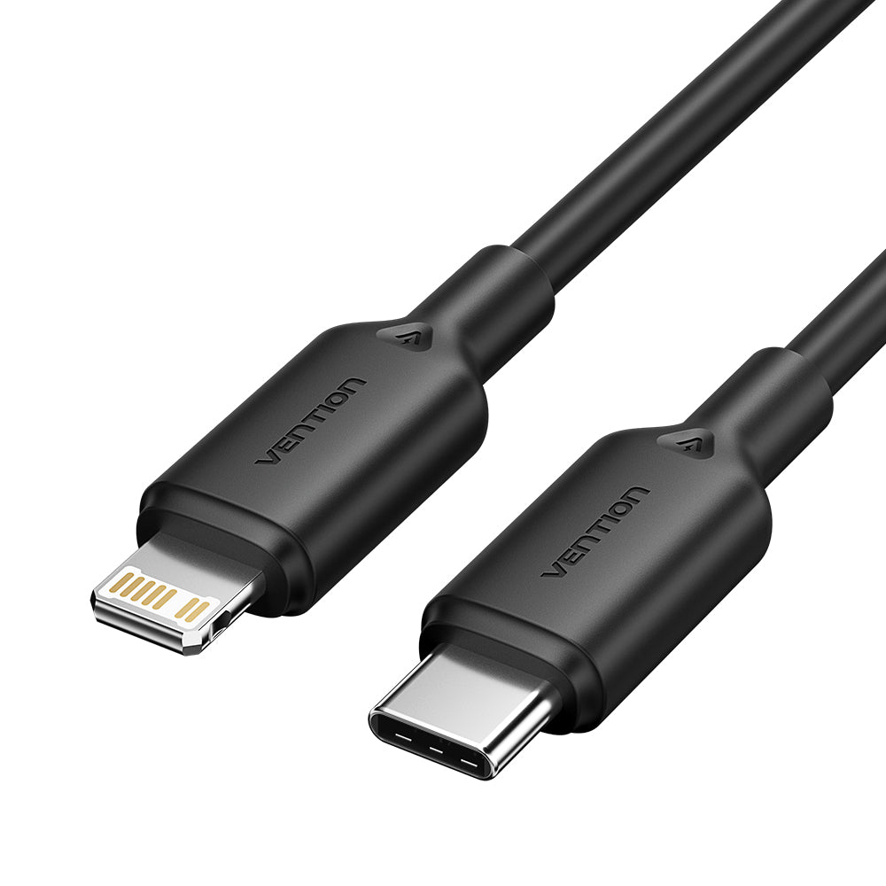 USB 2.0 Type-C Male to Lightning Male 3A Cable
