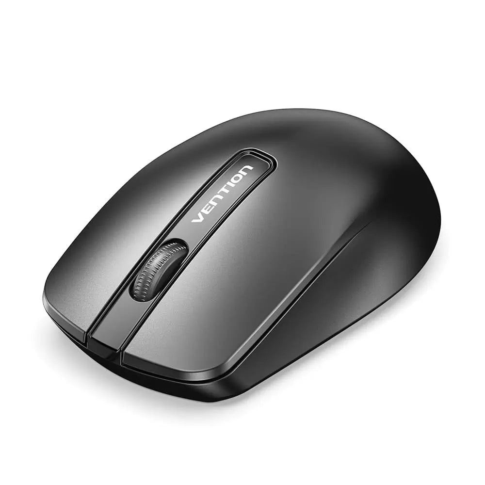 Vention 3-Button Wireless Computer Mouse with USB Receiver Black - Vention