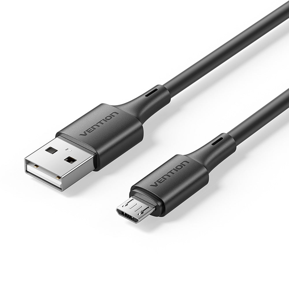 Vention USB 2.0 A Male to Micro-B Male 2A Cable 0.25M Black PVC Type