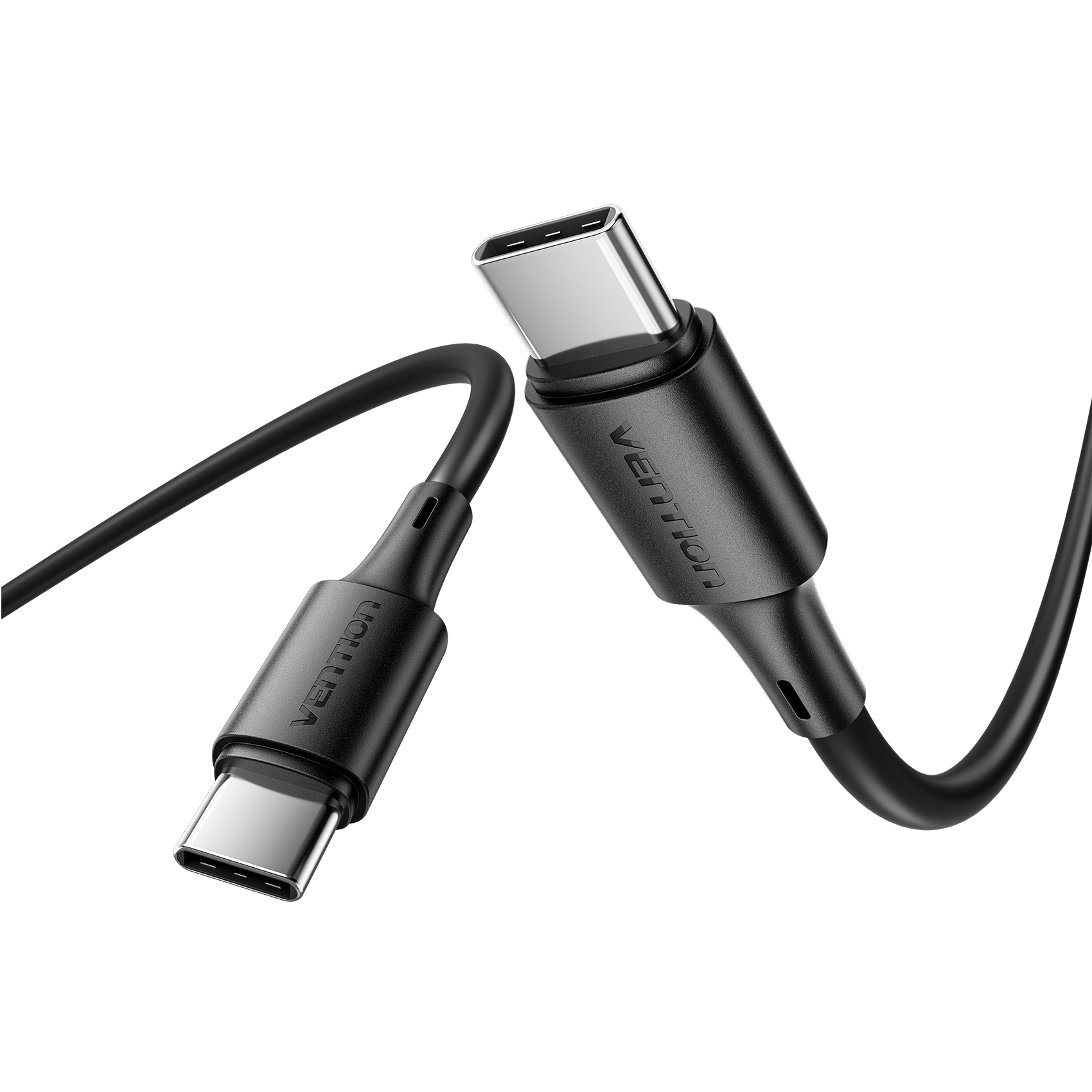 Vention USB 2.0 Type-C Male to Type-C Male 3A Cable Black PVC Type - Vention