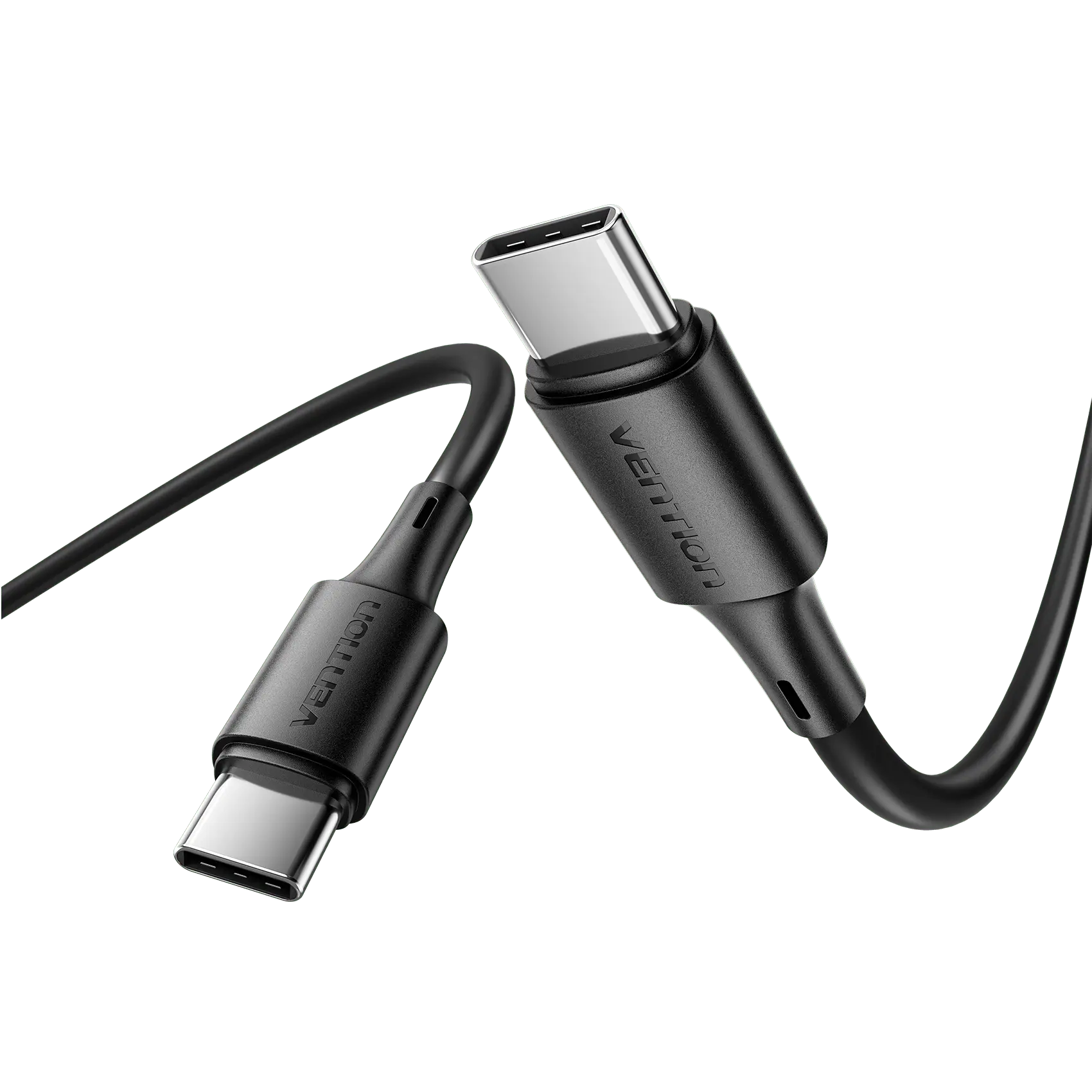 Vention USB 2.0 Type-C Male to Type-C Male 3A Cable Black PVC Type - Vention