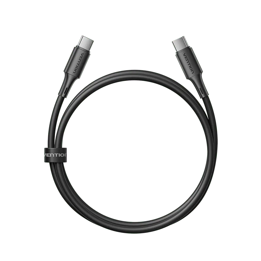 Vention USB 2.0 Type-C Male to Type-C Male 3A Cable Black PVC Type - Vention