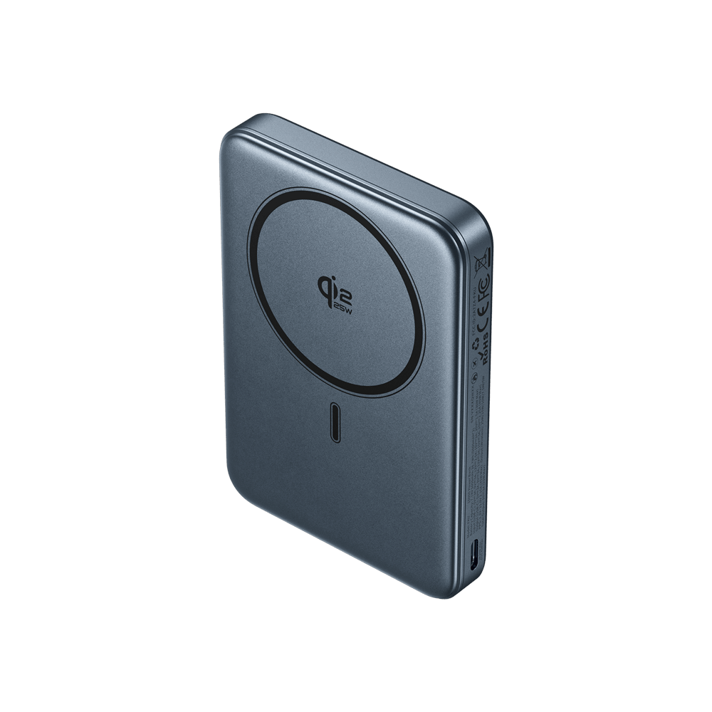 Vention Qi2.2 10000mAh Magnetic Wireless Power Bank (USB-C + USB-C/Wireless) 45W Gray - Vention
