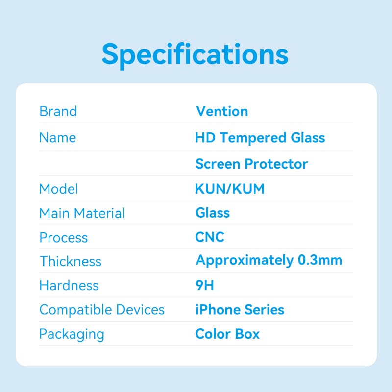 <tc>Vention</tc> Pelindung Layar Kaca Tempered HD untuk iPhone 15 dengan Alat Pemasangan Mudah