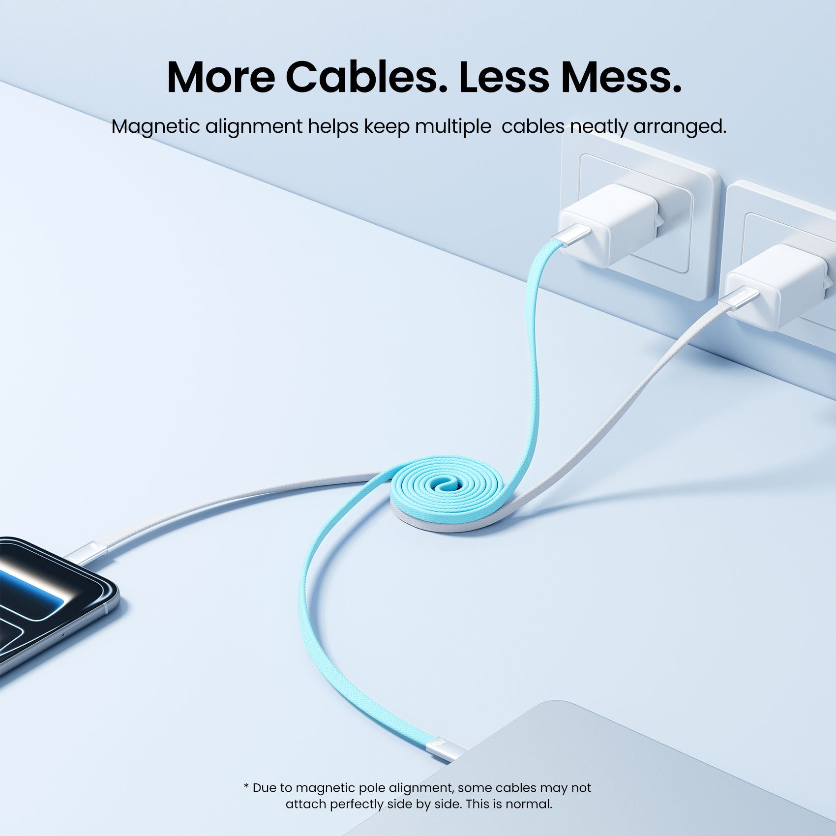 240W USB-C Slim Magnetic Fast Charging Cable