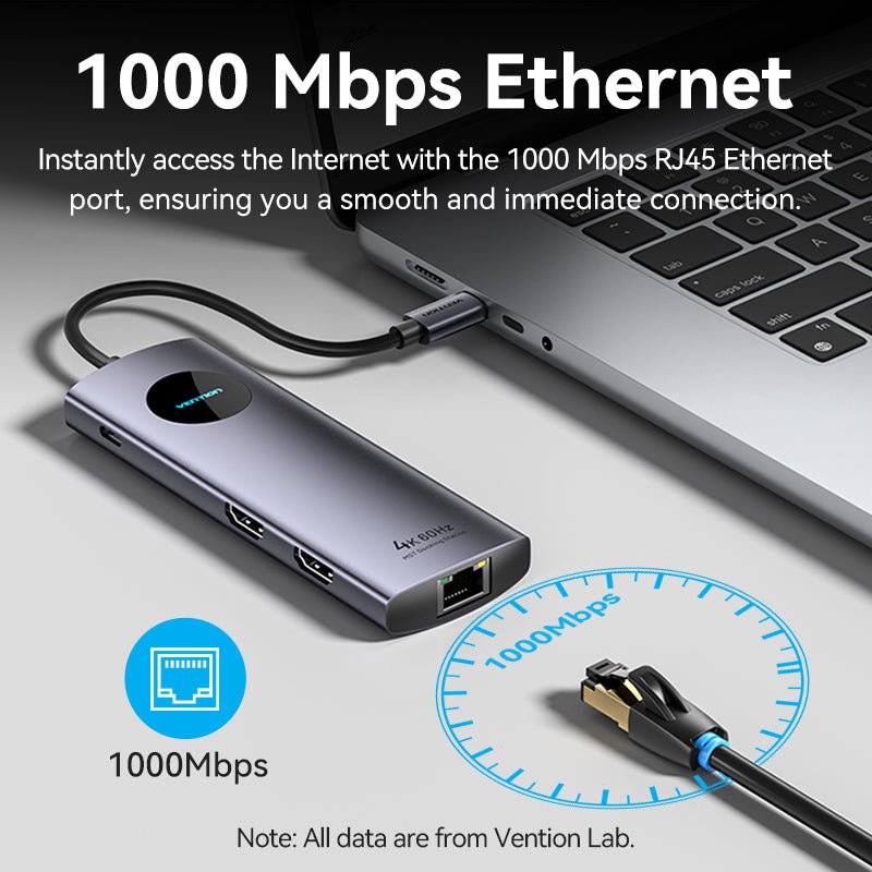 Vention 9-in-1 USB-C MST Docking Station - Vention