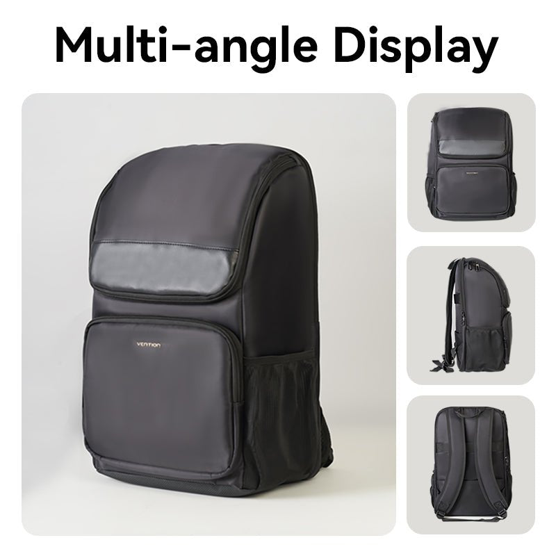Vention Laptop Backpack (45cm x 28cm x 15cm) Black - Vention