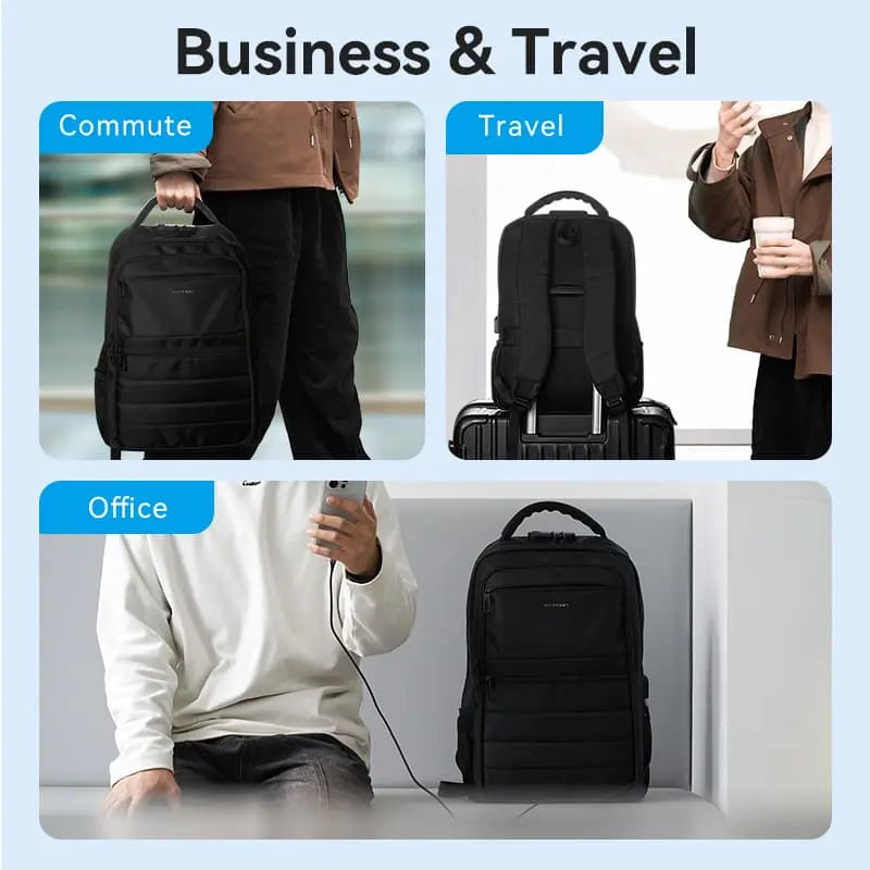 Vention Water-Repellent Laptop Backpack Black - Vention