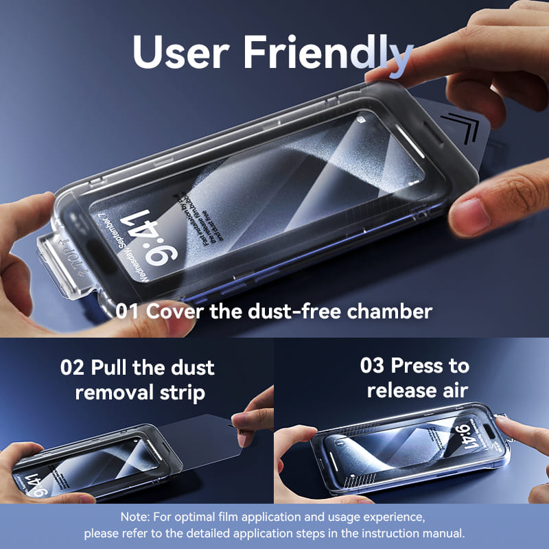 <tc>Vention</tc> 适用于 iPhone 15 的高清钢化玻璃屏幕保护膜,带无尘安装工具